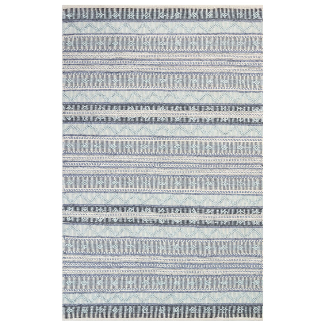 Liora Manne Cosmos Gypsy Stripe Indoor Outdoor Area Rug Blue