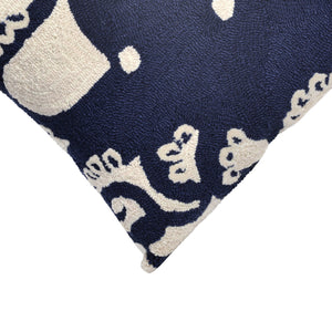 Liora Manne Frontporch Octopus Indoor Outdoor Decorative Pillow Navy