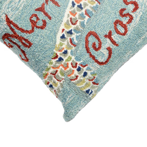 Liora Manne Frontporch Mermaid Crossing Indoor Outdoor Decorative Pillow Water