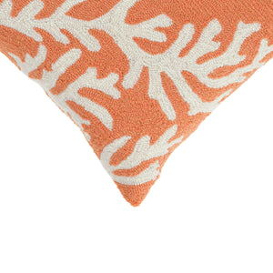 Liora Manne Frontporch Coral Indoor Outdoor Decorative Pillow Coral