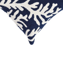 Load image into Gallery viewer, Liora Manne Frontporch Coral Indoor Outdoor Decorative Pillow Navy