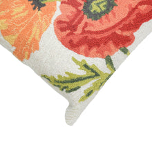 Load image into Gallery viewer, Liora Manne Frontporch Icelandic Poppies Decorative Pillow Neutral