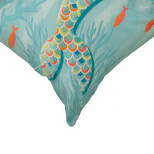 Load image into Gallery viewer, Liora Manne Illusions Mermaid At Heart Indoor Outdoor Decorative Pillow Ocean