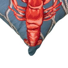 Load image into Gallery viewer, Liora Manne Illusions Lobster Net Indoor Outdoor Decorative Pillow Navy