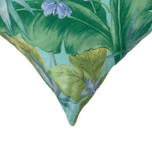 Load image into Gallery viewer, Liora Manne Illusions Tropical Leaf Indoor Outdoor Decorative Pillow Aqua
