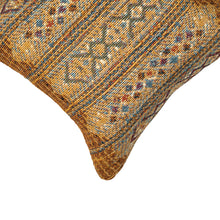 Load image into Gallery viewer, Liora Manne Marina Tribal Stripe Indoor Outdoor Decorative Pillow Gold