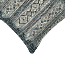 Load image into Gallery viewer, Liora Manne Marina Tribal Stripe Indoor Outdoor Decorative Pillow Denim