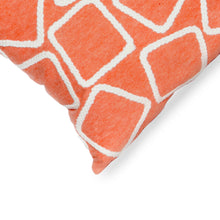 Load image into Gallery viewer, Liora Manne Visions I Squares Indoor Outdoor Decorative Pillow Coral