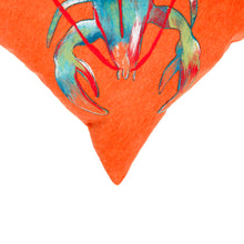 Load image into Gallery viewer, Liora Manne Visions II Lobster Indoor Outdoor Decorative Pillow Orange