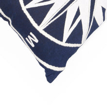 Load image into Gallery viewer, Liora Manne Visions II Compass Indoor Outdoor Decorative Pillow Marine