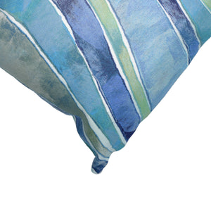 Liora Manne Visions III Waves Indoor Outdoor Decorative Pillow Ocean