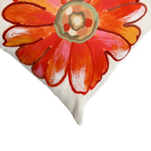 Load image into Gallery viewer, Liora Manne Visions III Daisy Indoor Outdoor Decorative Pillow Orange