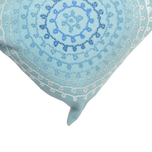 Liora Manne Visions III Ombre Threads Indoor Outdoor Decorative Pillow Aqua