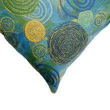 Load image into Gallery viewer, Liora Manne Visions III Graffiti Swirl Indoor Outdoor Decorative Pillow Cool