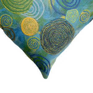 Liora Manne Visions III Graffiti Swirl Indoor Outdoor Decorative Pillow Cool