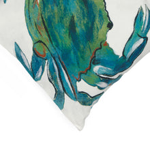 Load image into Gallery viewer, Liora Manne Visions III Blue Crab Indoor Outdoor Decorative Pillow Sea
