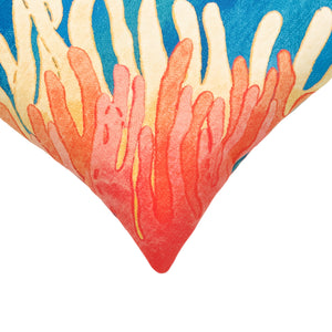 Liora Manne Visions III Reef & Fish Indoor Outdoor Decorative Pillow Coral