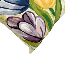 Load image into Gallery viewer, Liora Manne Visions IV Tulips Indoor Outdoor Decorative Pillow Cool