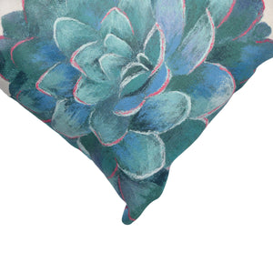 Liora Manne Visions IV Succulent Indoor Outdoor Decorative Pillow Cream