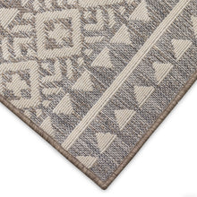 Load image into Gallery viewer, Liora Manne Cove Peruvian Stripe Indoor Outdoor Area Rug Grey
