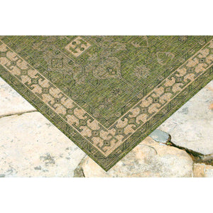 Liora Manne Carmel Kilim Indoor Outdoor Area Rug Green