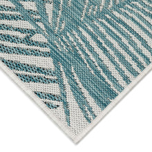 Load image into Gallery viewer, Liora Manne Carmel Palm Indoor Outdoor Area Rug Aqua