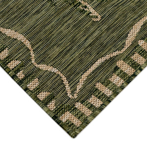 Liora Manne Carmel Dragonfly Indoor Outdoor Area Rug Green