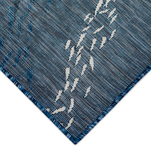 Liora Manne Carmel School Of Fish Indoor Outdoor Area Rug Navy