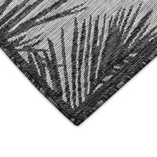 Load image into Gallery viewer, Liora Manne Carmel Fronds Indoor Outdoor Area Rug Black