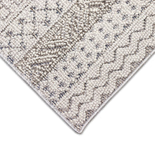 Load image into Gallery viewer, Liora Manne Dunes Geo Stripe Indoor Outdoor Area Rug Silver