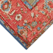 Load image into Gallery viewer, Liora Manne Esencia Heriz Indoor Outdoor Mat Red/multi