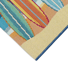 Load image into Gallery viewer, Liora Manne Esencia Surf Break Indoor Outdoor Mat Blue