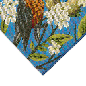 Liora Manne Esencia Robin's Nest Indoor Outdoor Mat Blue