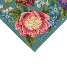 Load image into Gallery viewer, Liora Manne Esencia Secret Garden Indoor Outdoor Mat Aqua