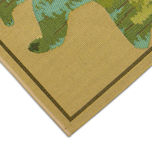 Liora Manne Esencia Bear Mountain Indoor Outdoor Mat Natural