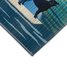 Load image into Gallery viewer, Liora Manne Esencia See Spot Sail Indoor Outdoor Mat Blue