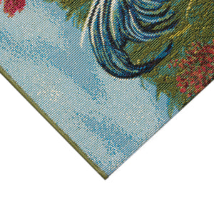 Liora Manne Esencia Rooster Farm Indoor Outdoor Mat Blue