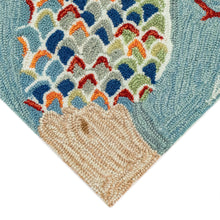 Load image into Gallery viewer, Liora Manne Frontporch Mermaid Crossing Indoor Outdoor Area Rug Water