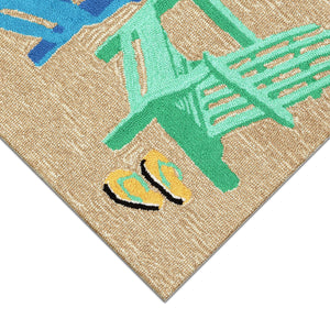 Liora Manne Frontporch Adirondack Indoor Outdoor Area Rug Seaside