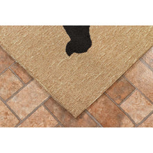 Load image into Gallery viewer, Liora Manne Frontporch Doggies Indoor Outdoor Area Rug Black