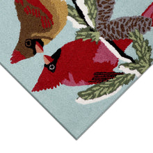 Load image into Gallery viewer, Liora Manne Frontporch Cardinals Indoor Outdoor Area Rug Sky