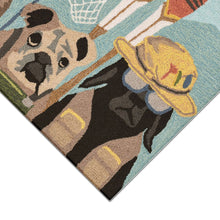 Load image into Gallery viewer, Liora Manne Frontporch Fishing Patrol Indoor Outdoor Area Rug Dk Multi