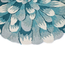 Load image into Gallery viewer, Liora Manne Frontporch Mum Indoor Outdoor Rug Aqua