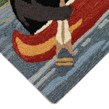 Load image into Gallery viewer, Liora Manne Frontporch Are We Bear Yet? Indoor Outdoor Area Rug Lake