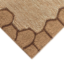Load image into Gallery viewer, Liora Manne Frontporch Honeycomb Bee Indoor Outdoor Area Rug Natural