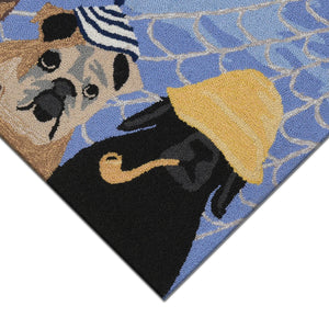 Liora Manne Frontporch Arrf Ye Mateys Indoor Outdoor Area Rug Ocean