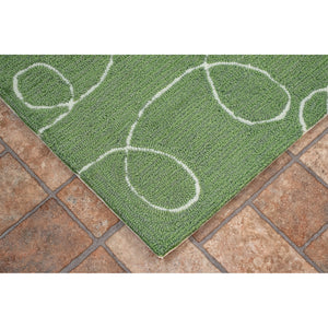 Liora Manne Frontporch Buzzy Bees Indoor Outdoor Area Rug Green