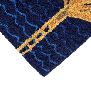 Liora Manne Frontporch Palms Indoor Outdoor Area Rug Navy
