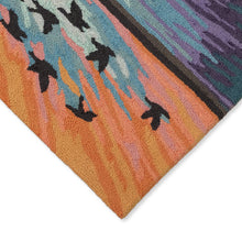 Load image into Gallery viewer, Liora Manne Frontporch Flock Indoor Outdoor Area Rug Sky