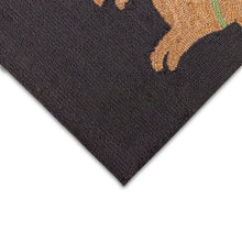 Load image into Gallery viewer, Liora Manne Frontporch Yellow Labs Indoor Outdoor Rug Charcoal